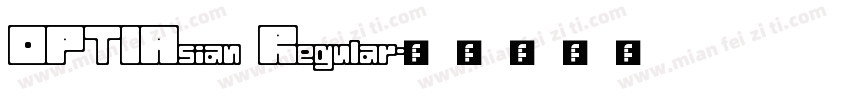 OPTIAsian Regular字体转换